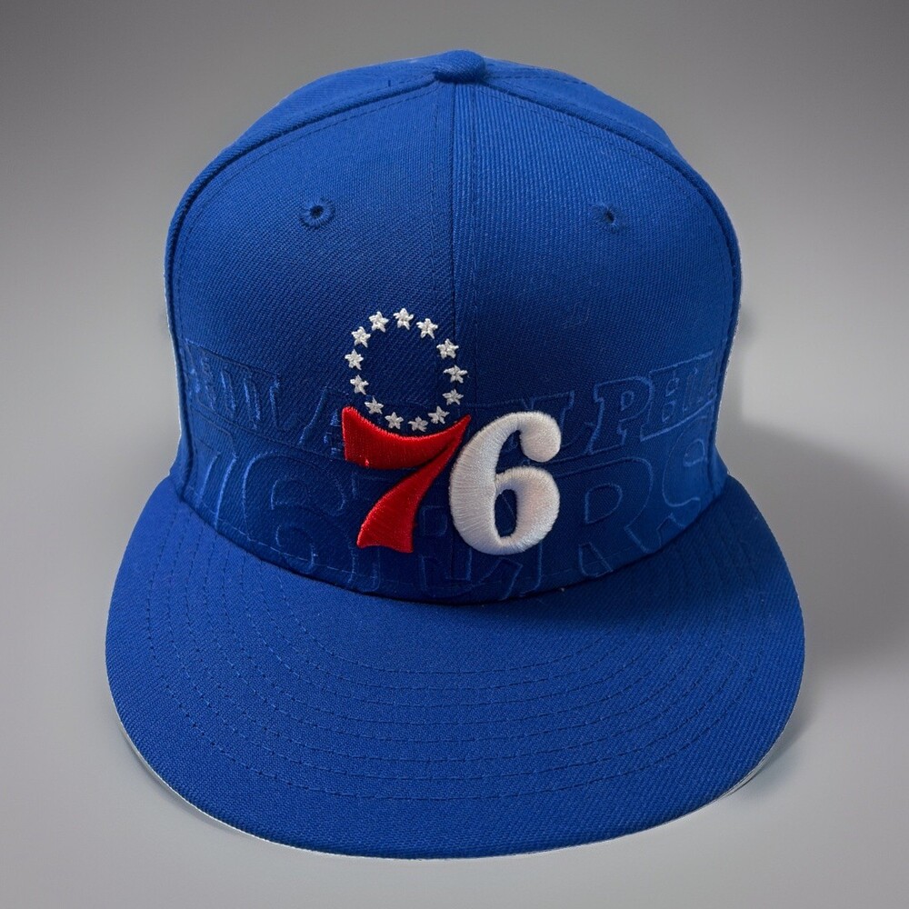 New Era Philadelphia 76ers 9FIFTY Snapback Hat Blue M/L NBA Adjustable Cap